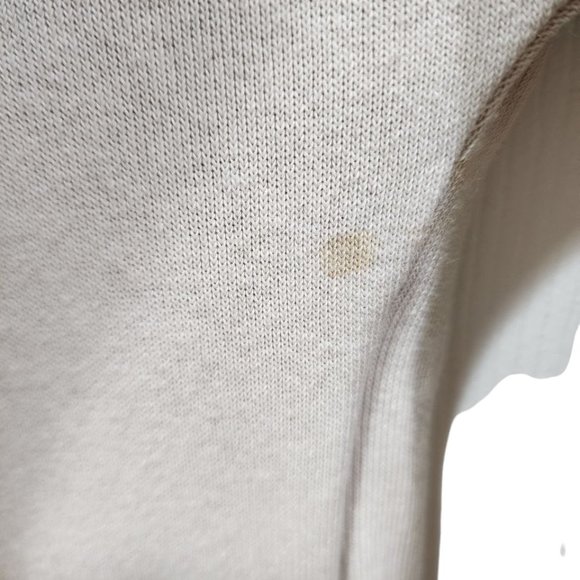 Elissia Blouse Women's Size M Beige Cursive Long Sleeve Made in Italy - Picture 15 of 16